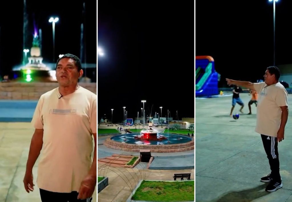 ‘Aqui é mais bonita’, opina tocantinense ao fazer tour pela praça de Ananás após se decepcionar com Paris