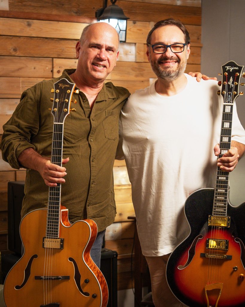 Guitarristas Nelson Faria e Sandro Haick tocam Dominguinhos, João Bosco e Tom Jobim no álbum ‘Talking standards’